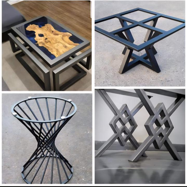 طاولات معدنية اشكال متعددة